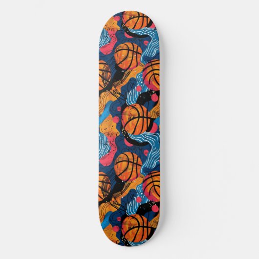 Urban Graffiti Basketbal Skateboard (Voorkant)