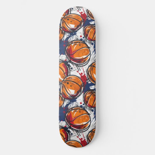 Urban Graffiti Basketbal Skateboard (Voorkant)