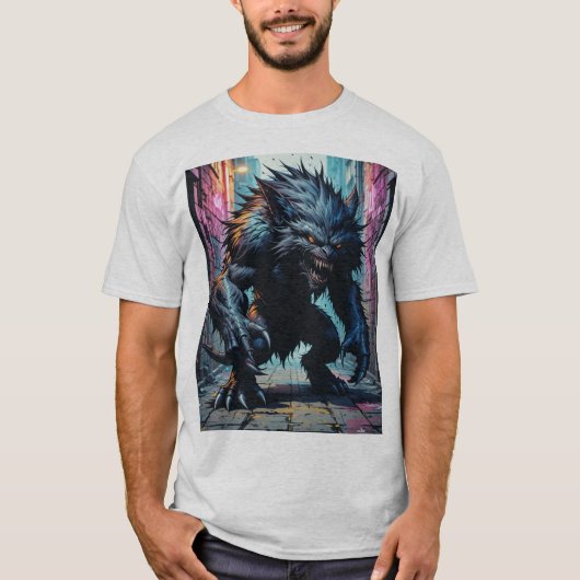 Urban Graffiti Beast T-shirt (Voorkant)