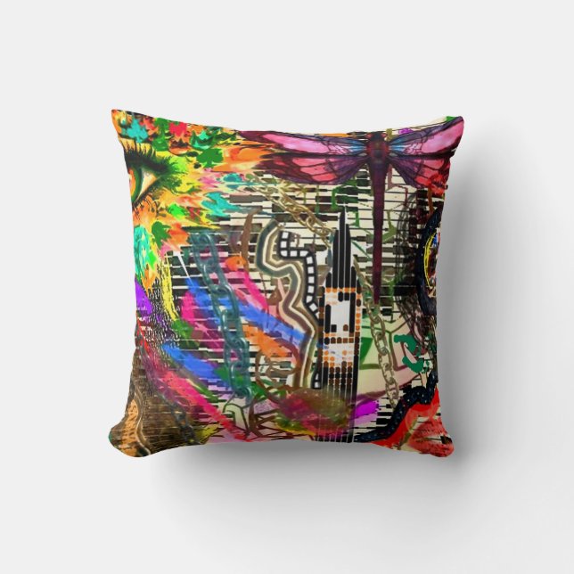 Urban Graffiti Cushion Pillow Kussen (Voorkant)