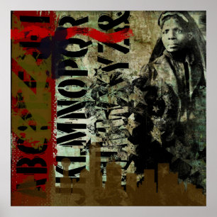 urban graffiti decay poster