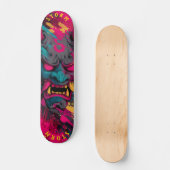 Urban Graffiti Oni Mask –  Schaats Deck Skateboard (Voorkant)