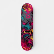 Urban Graffiti Oni Mask –  Schaats Deck