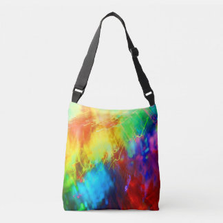 Urban Graffiti Rainbow Colorful Abstract Crossbody Tas