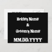 Urban Graffiti Save the Date Briefkaart (Voorkant / Achterkant)