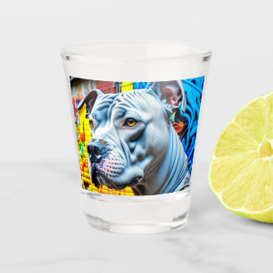 Urban Graffiti Street Art City Pitbull Lover Shot Glas