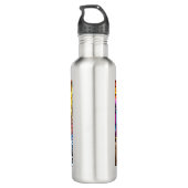 Urban Graffiti Street Art Pitbull Waterfles (Achterkant)