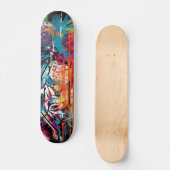 Urban Graffiti Street Art Skateboard (Voorkant)