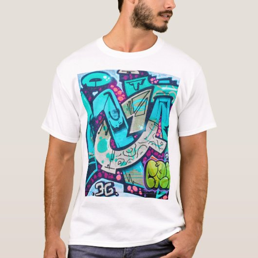 Urban Graffiti Street Art Style T-Shirt (Devant)