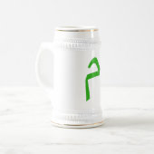 Urban Graffiti Text Art Beer Stein Bierpul (Voorkant links)