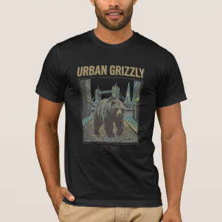 Urban Grizzly Vintage Streetcore Wilde Dieren T-shirt