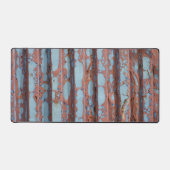 Urban Grunge Gegolfd Fotografisch Metaal Bureaumat (Voorkant)