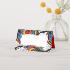 Urban Grunge Graffiti Swirls Dinner Party