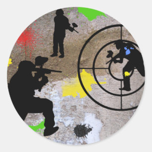 Urban Guerilla Paintball Ronde Sticker