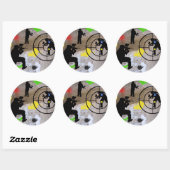 Urban Guerilla Paintball Ronde Sticker (Vel)
