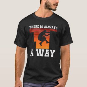 Urban Gymnast Wall die loopt voor Traceur Parkour T-shirt