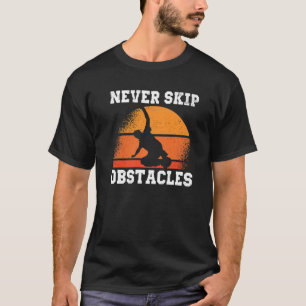 Urban Gymnast Wall die loopt voor Traceur Parkour T-shirt