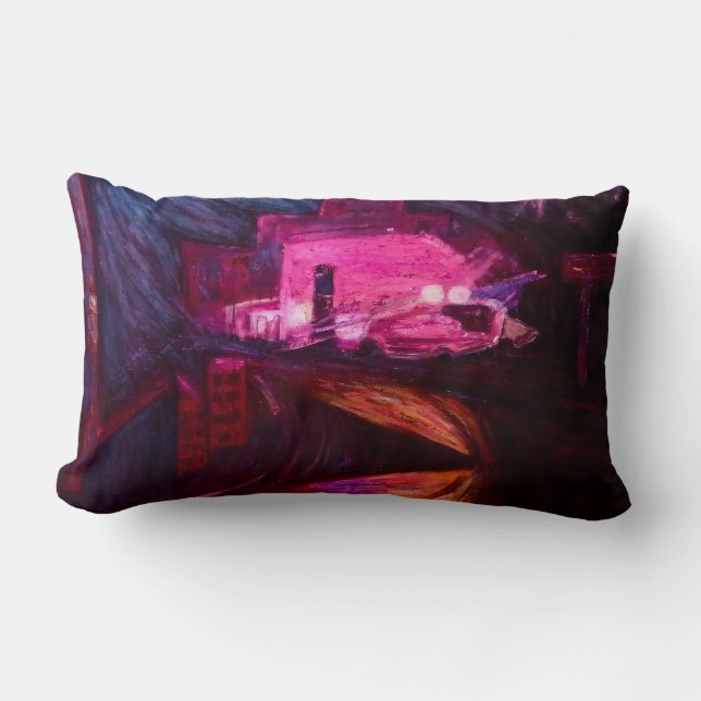 Urban Haze - Artistic Throw Pillow Kussen (Voorkant)