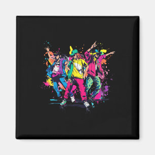 Urban Hip Hop Dancing Novelty Graffiti Graphic Magneet