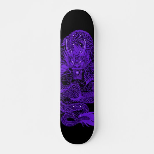 Urban Indigo Dragon Element Custom Pro Deck Skateboard (Voorkant)