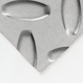 Urban Industrial Metallic Texture Decor Fleece Deken (Hoek)