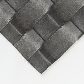 Urban Industrial Metallic Texture Print Fleece Deken (Hoek)