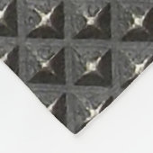 Urban Industrial Metallic Texture Print Fleece Deken (Hoek)