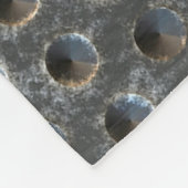 Urban Industrial Metallic Texture Print Fleece Deken (Hoek)