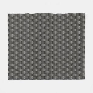 Urban Industrial Metallic Texture Print Fleece Deken