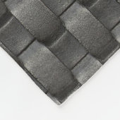 Urban Industrial Metallic Texture Print Fleece Deken (Hoek)