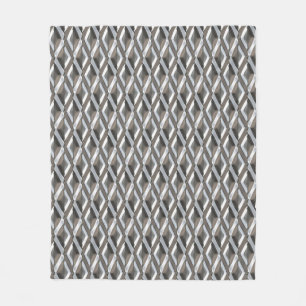 Urban Industrial Metallic Texture Print Fleece Deken