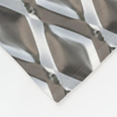 Urban Industrial Metallic Texture Print Fleece Deken (Hoek)