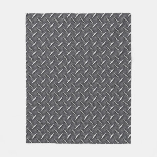 Urban Industrial Metallic Texture Print Fleece Deken