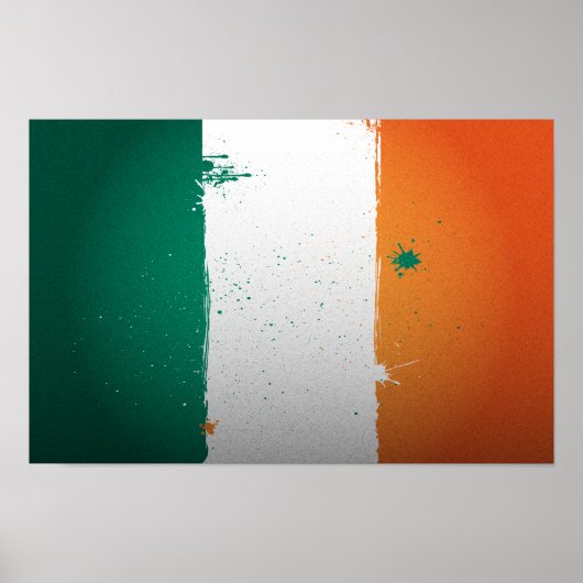 Urban Ireland Flag Poster (Voorkant)