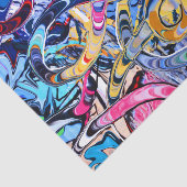 Urban kleurrijke abstracte spin art tissuepapier (Detail)