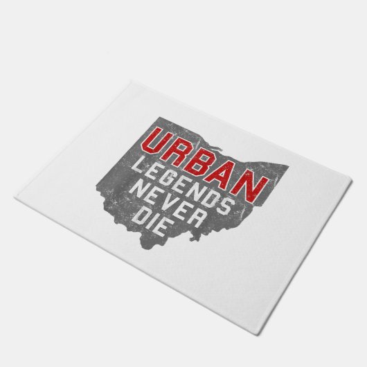 Urban Legends Never Die State of Ohio Verdrietig Deurmat (Schuin)