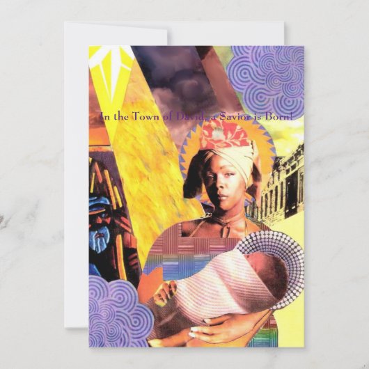 Urban Madonna Postcard Feestdagenkaart (Voorkant)