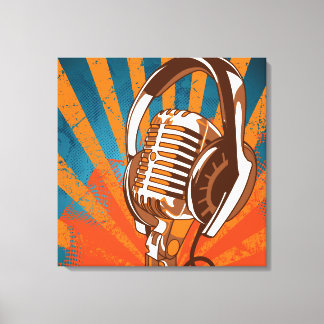 Urban-microfoon Canvas Afdruk