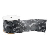 Urban Military Camouflage Camo Zwart Grijs Lint (Spoel)