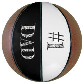 Urban MVP: #1 Papa Custom geëtst basketbal (Verticaal)