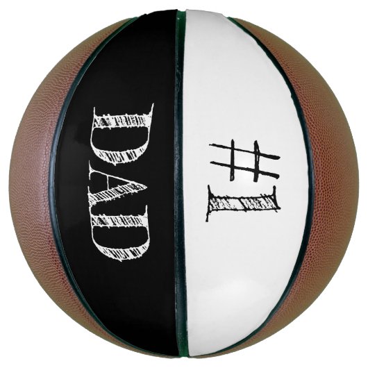 Urban MVP: #1 Papa Custom geëtst basketbal (Verticaal)