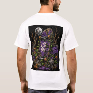 Urban Nature Gebroken Skateboard Borst Logo  T-shirt