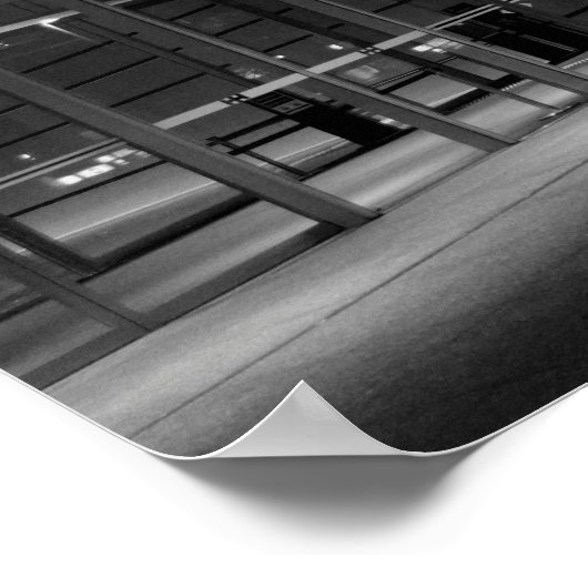 Urban Night Walk in Tokio - Fotografie Afdrukken Poster (Hoek)