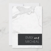 URBAN NOIR ET MARBRE BLANC ENREGISTRER LA CARTE DE (Dos)