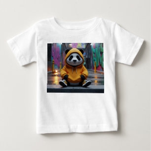 Urban Panda in Gele Hoodie Streetwear