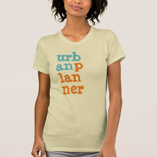 Urban Planner Letters T-shirt (Voorkant)