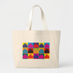 Urban Planning Pop Art Grote Tote Bag