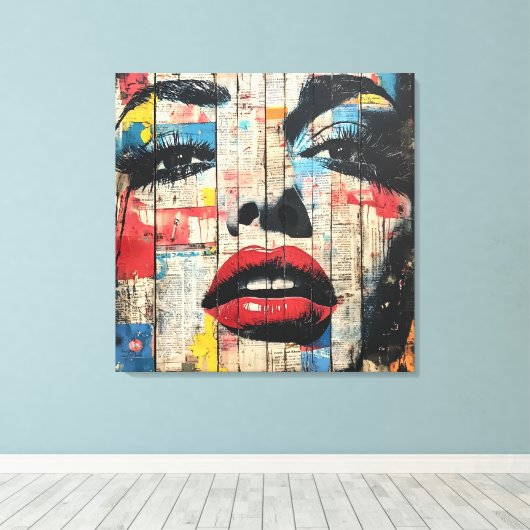 Urban Pop Art Canvas (Insitu (Houten vloer))