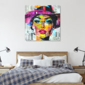 Urban Pop Art Canvas Afdruk (Insitu (Slaapkamer))