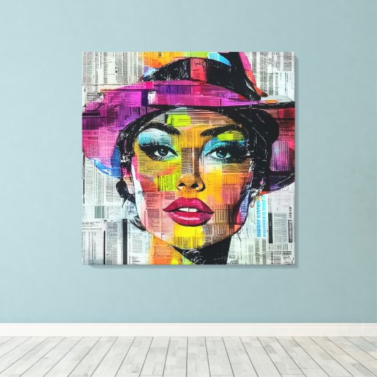 Urban Pop Art Canvas Afdruk (Insitu (Houten vloer))